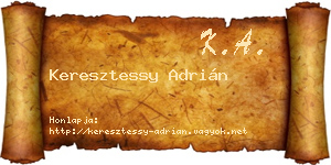 Keresztessy Adrián névjegykártya