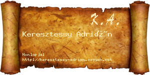 Keresztessy Adrián névjegykártya